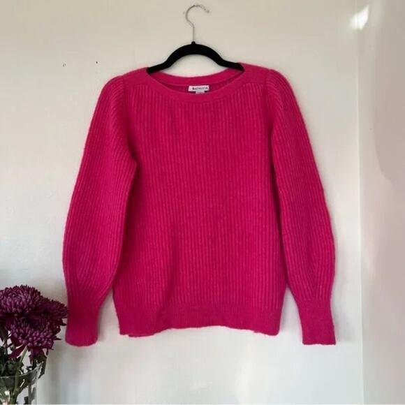 Athleta Layover Merino Wool Pullover Sweater in Tulip Pink - Picture 4 of 11